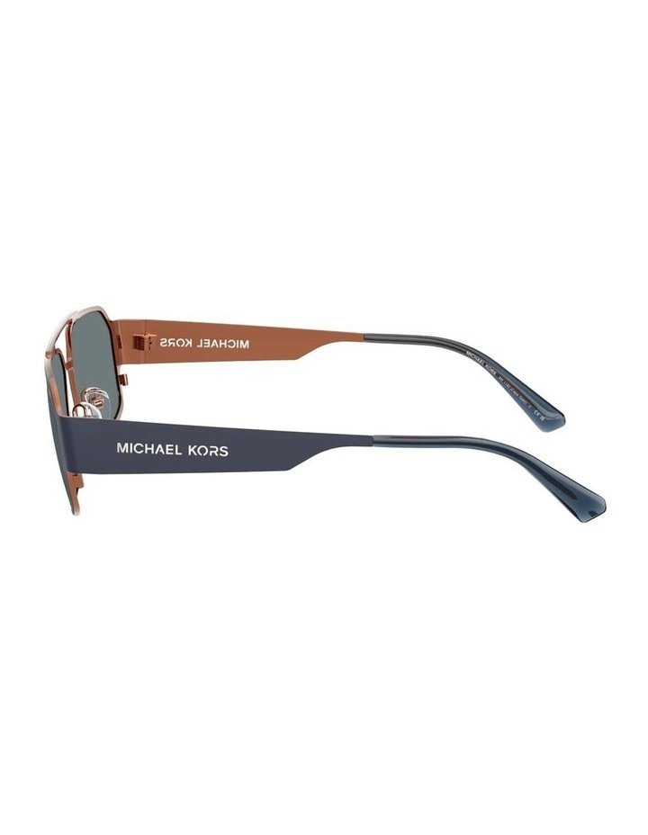 Cape Town Metal Sunglasses in Blue image 3