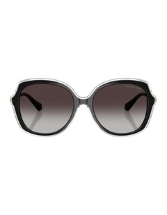Canary Islands Injected Sunglasses in Black