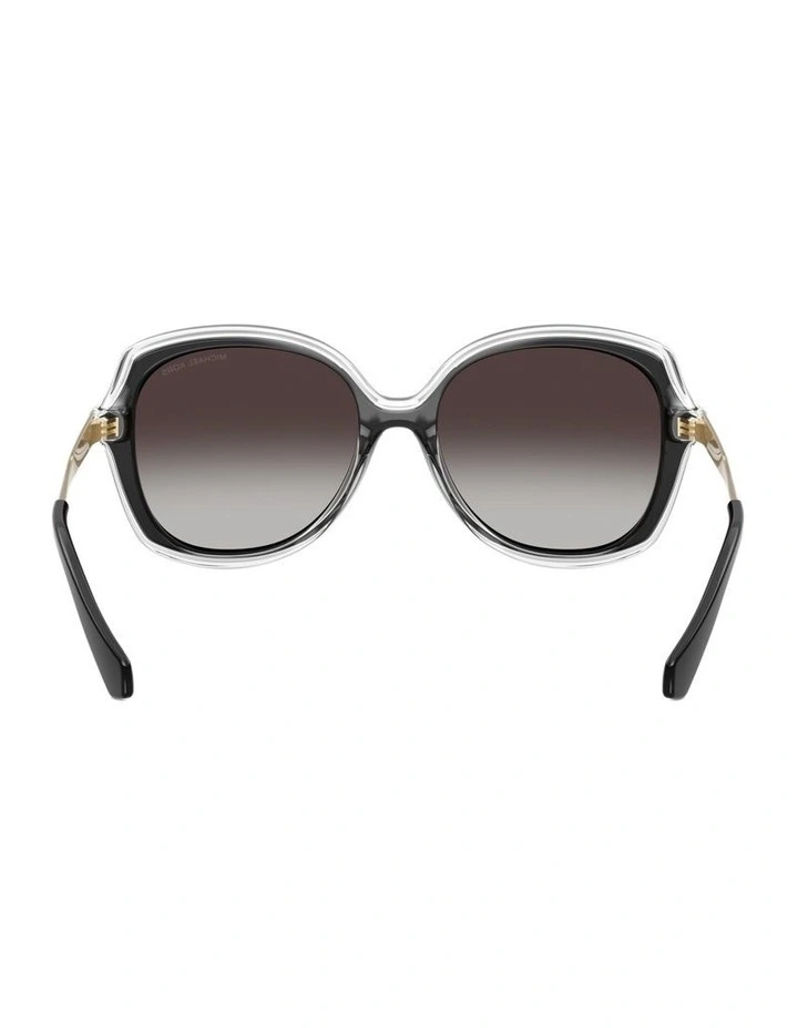 Canary Islands Injected Sunglasses in Black image 3