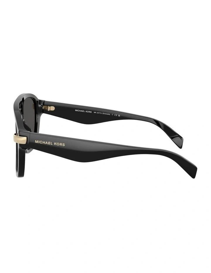 Grenada Acetate Sunglasses in Black image 2