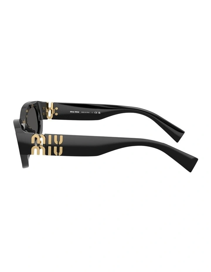 Acetate Sunglasses in Black image 3