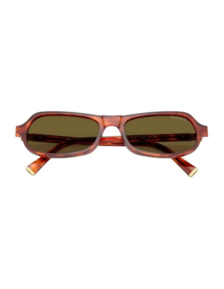 Acetate Sunglasses in Brown image 4
