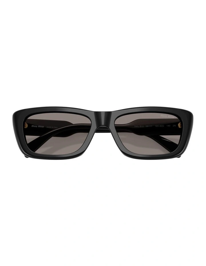 Acetate Sunglasses in Black image 4