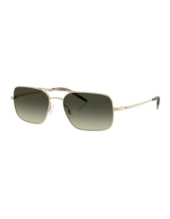Victory II Metal Sunglasses in Gold