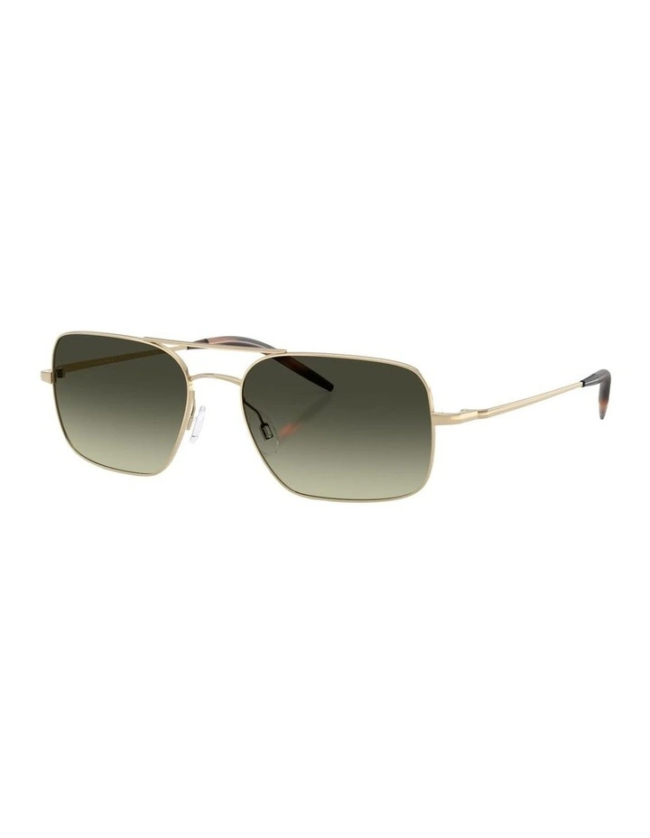 Victory II Metal Sunglasses in Gold image 1