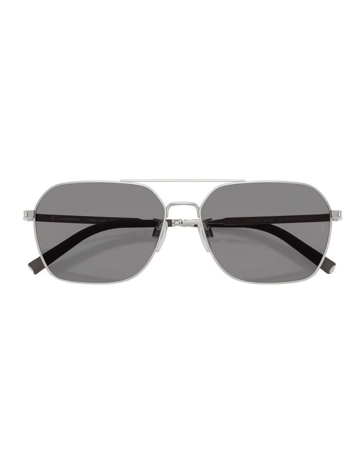 Steel Polarised Sunglasses R-17 in Silver image 3