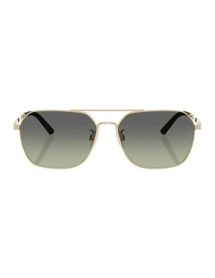 Steel Sunglasses R-17 in Gold image 1