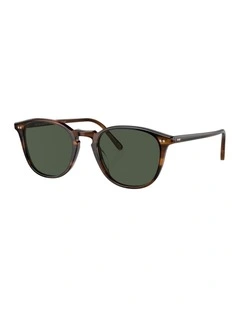 Forman L.A Acetate Polarised Sunglasses in Brown