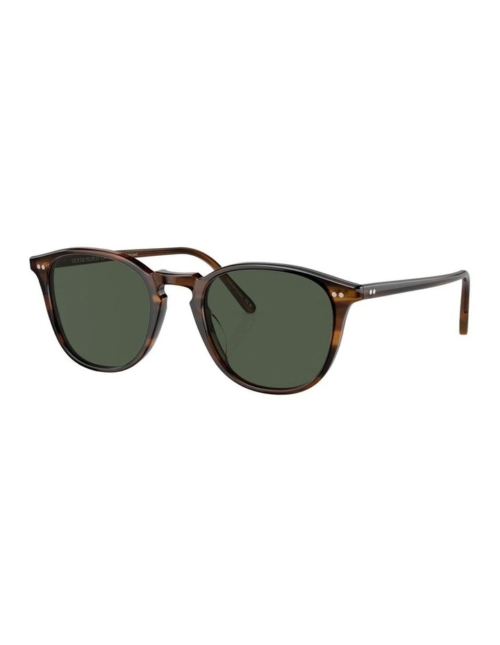 Forman L.A Acetate Polarised Sunglasses in Brown image 1