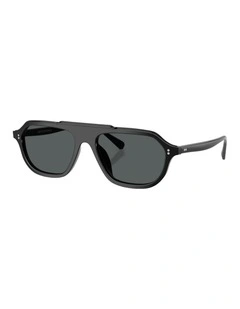 Estin Acetate Polarised Sunglasses in Black
