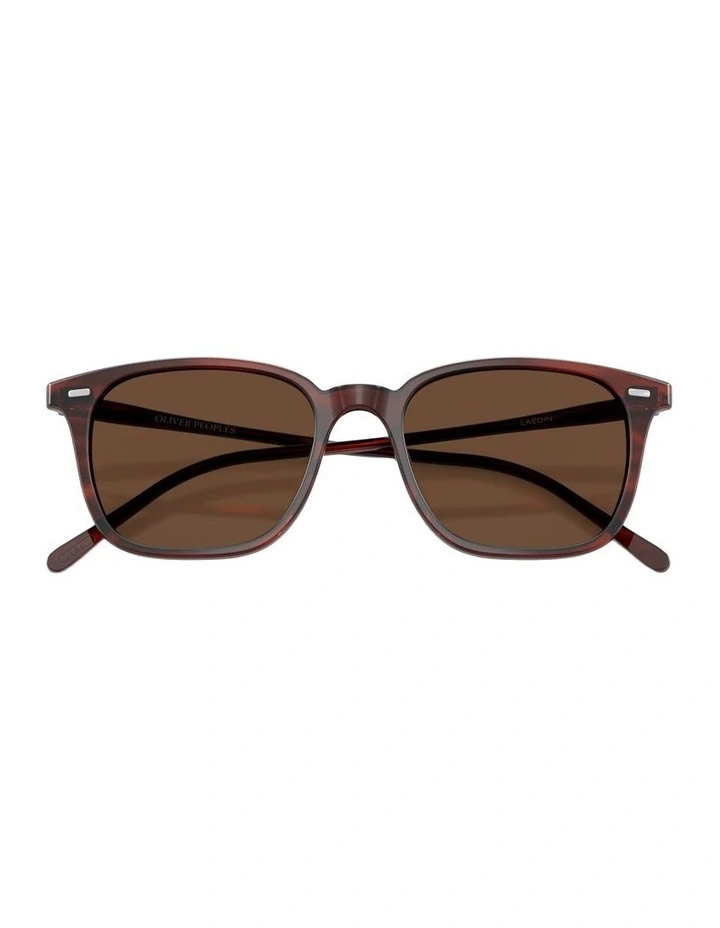 Laedin Acetate Polarised Sunglasses in Brown image 4