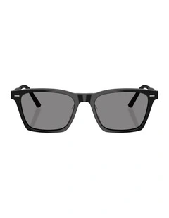 Acetate Polarised Sunglasses R-19 in Black