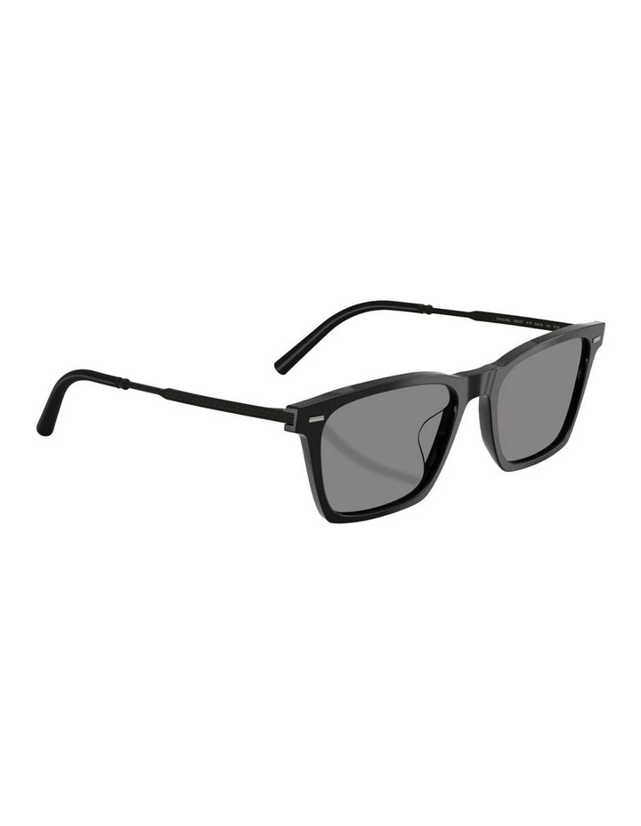Acetate Polarised Sunglasses R-19 in Black image 4