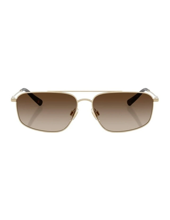 Metal Sunglasses in Gold image 2