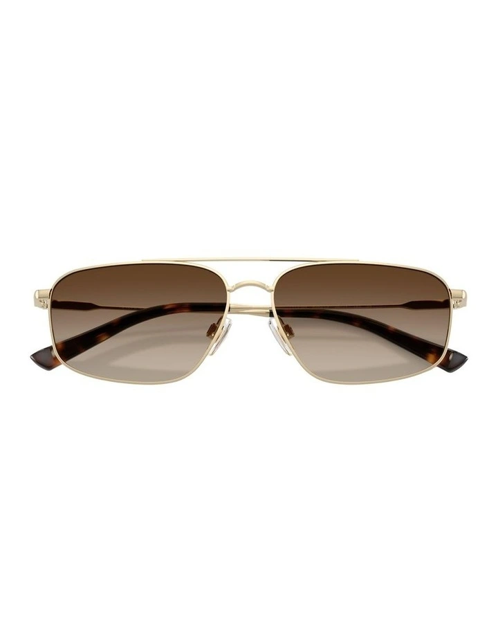 Metal Sunglasses in Gold image 4