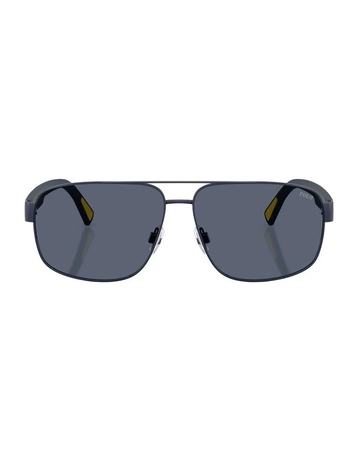 Metal Sunglasses in Blue image 2