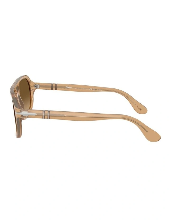 Guido Acetate Polarised Sunglasses PO3393S in Brown image 3