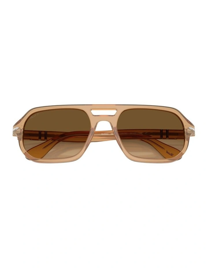 Guido Acetate Polarised Sunglasses PO3393S in Brown image 4
