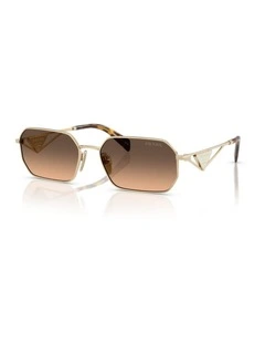 Prada Steel Sunglasses in Gold