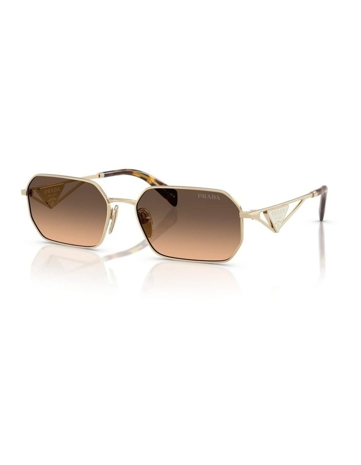 Prada Steel Sunglasses in Gold image 1