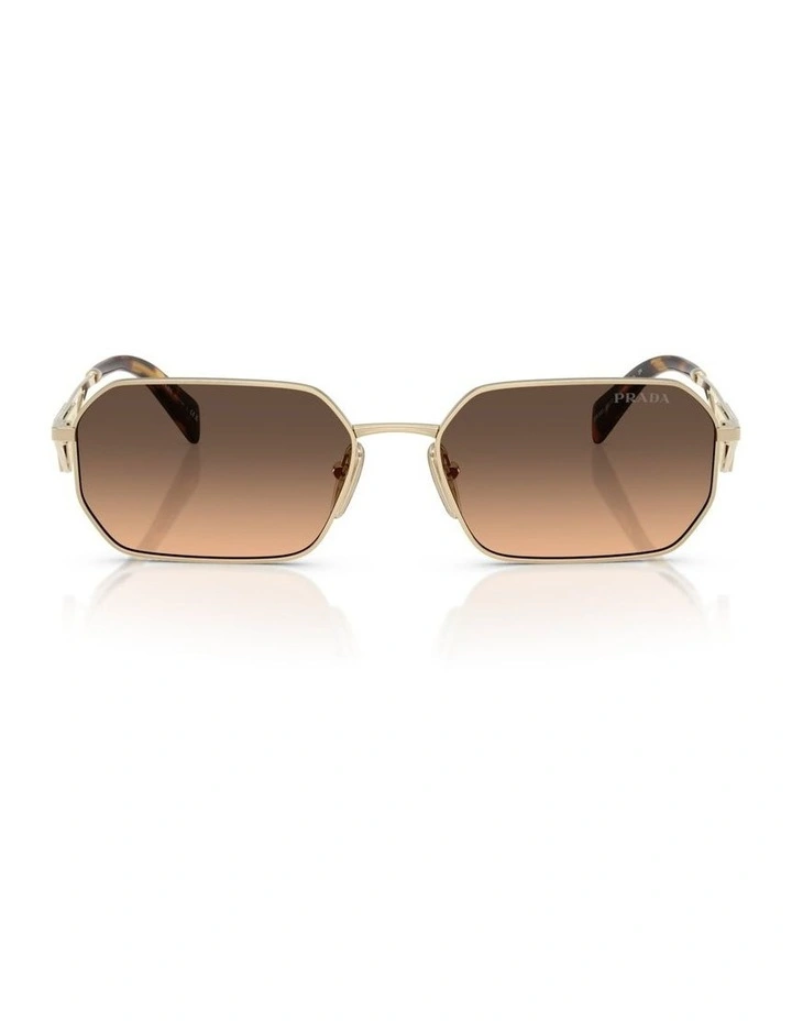 Prada Steel Sunglasses in Gold image 2