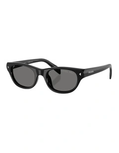 Acetate Polarised Sunglasses in Black