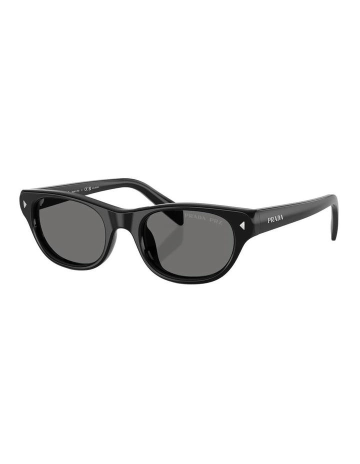 Acetate Polarised Sunglasses in Black image 1