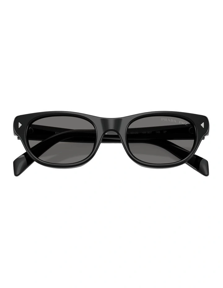 Acetate Polarised Sunglasses in Black image 4