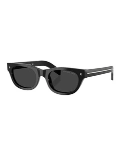 Acetate Polarised Sunglasses in Black