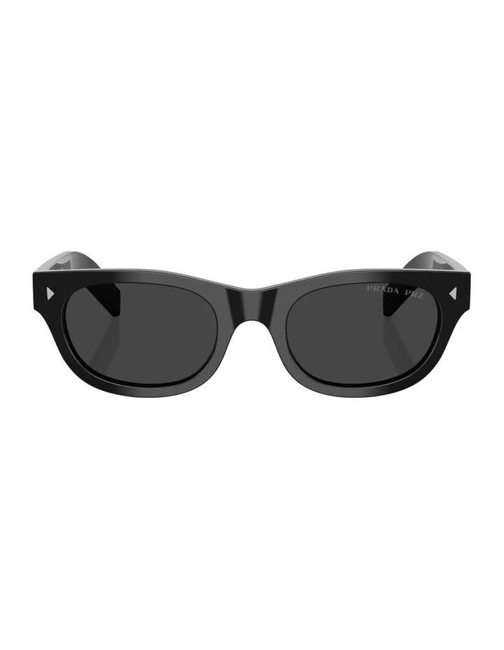 Acetate Polarised Sunglasses in Black image 2