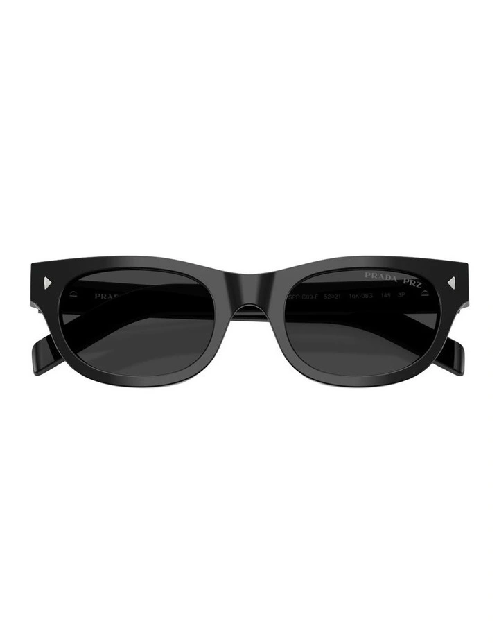 Acetate Polarised Sunglasses in Black image 4