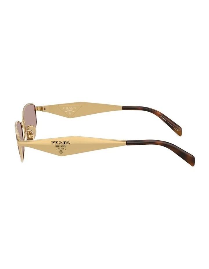 Metal Sunglasses in Gold image 3