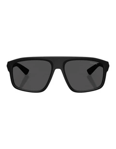 Injected Sunglasses in Black