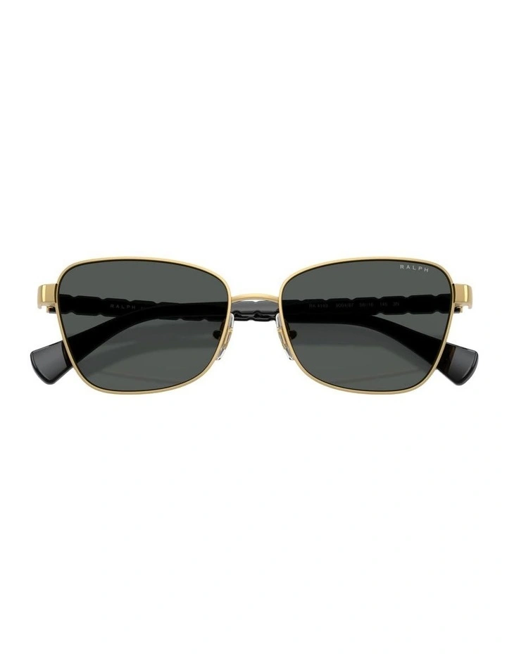 Metal Sunglasses in Gold image 3