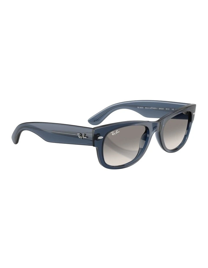 Mega Wayfarer II Propionate Sunglasses in Blue image 5