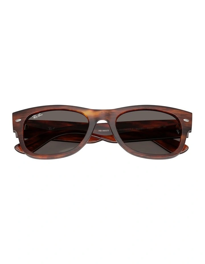 Mega Wayfarer II Propionate Sunglasses in Brown image 4
