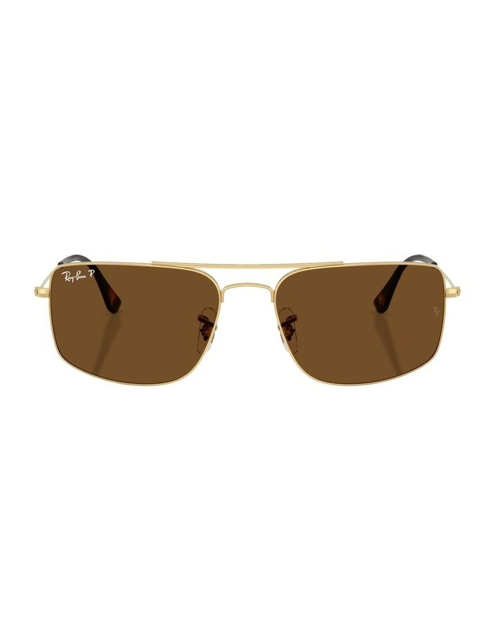 Explorer III Metal Polarised Sunglasses in Gold image 2