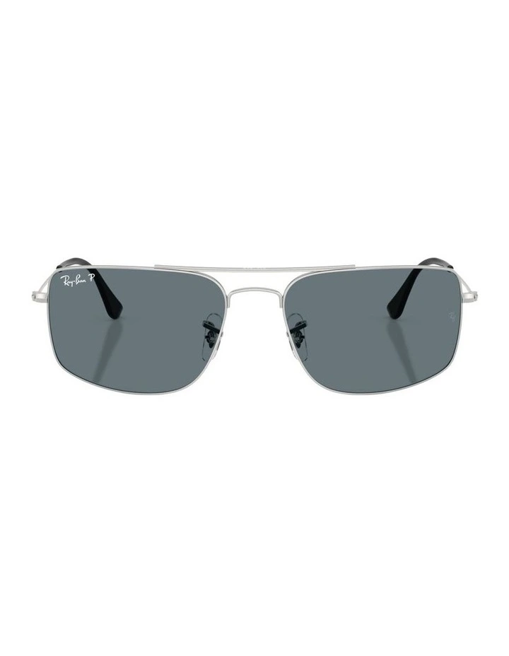 Explorer III Metal Polarised Sunglasses in Silver image 2
