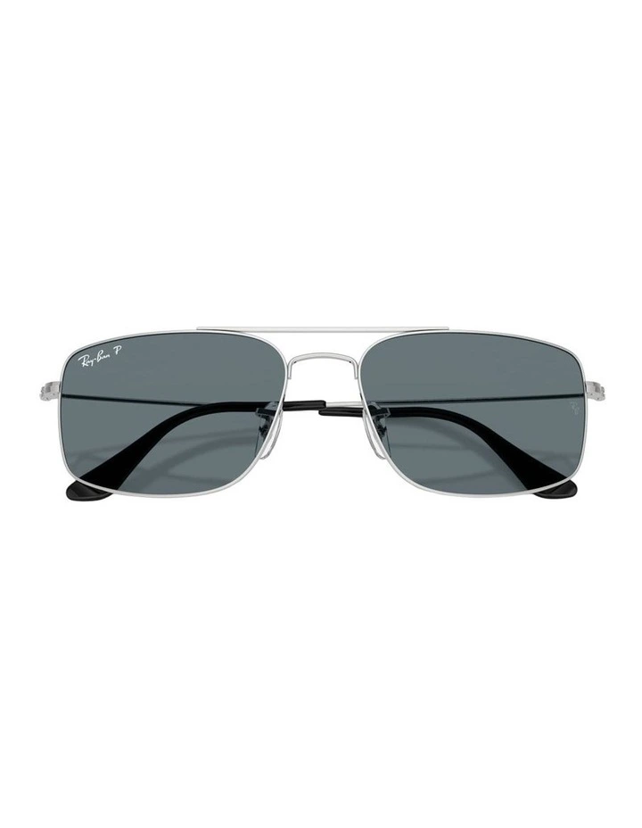 Explorer III Metal Polarised Sunglasses in Silver image 4