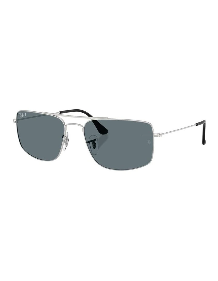 Explorer III Metal Polarised Sunglasses in Silver image 1