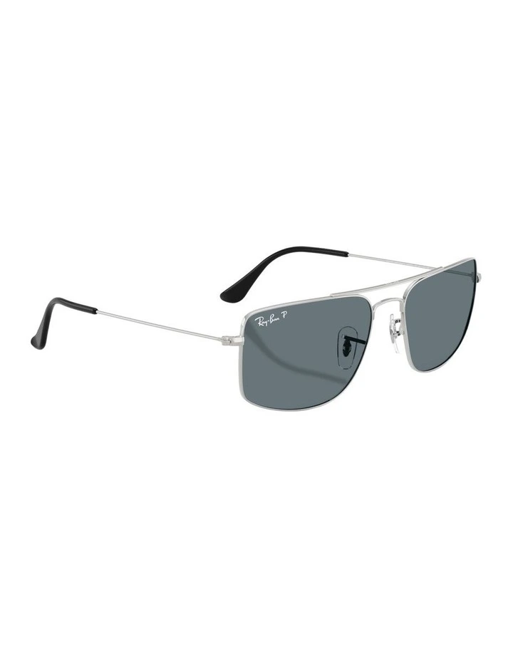 Explorer III Metal Polarised Sunglasses in Silver image 5