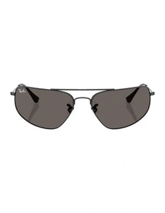Metal Sunglasses in Black RB3780