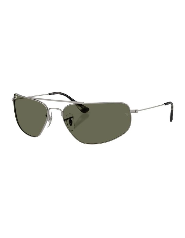 Metal Polarised Sunglasses in Grey RB3780 image 1