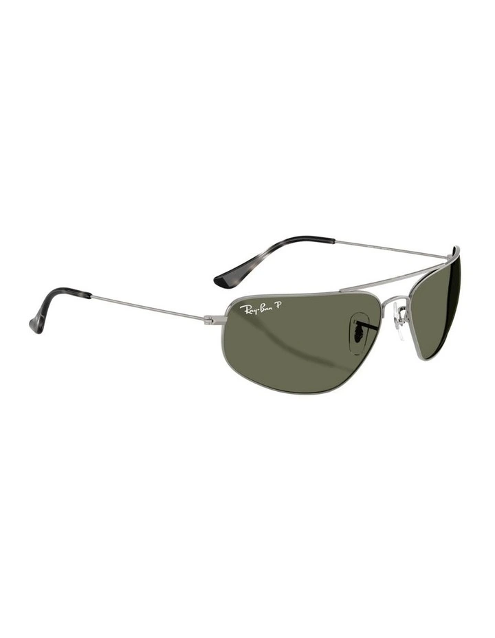 Metal Polarised Sunglasses in Grey RB3780 image 5