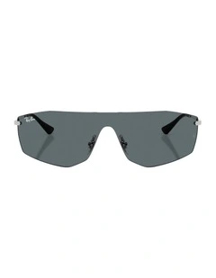 Alix Bio-Based Metal Sunglasses in Silver