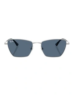 Drea Bio-Based Metal Sunglasses in Silver