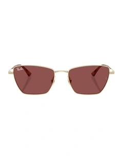 Drea Bio-Based Metal Sunglasses in Gold