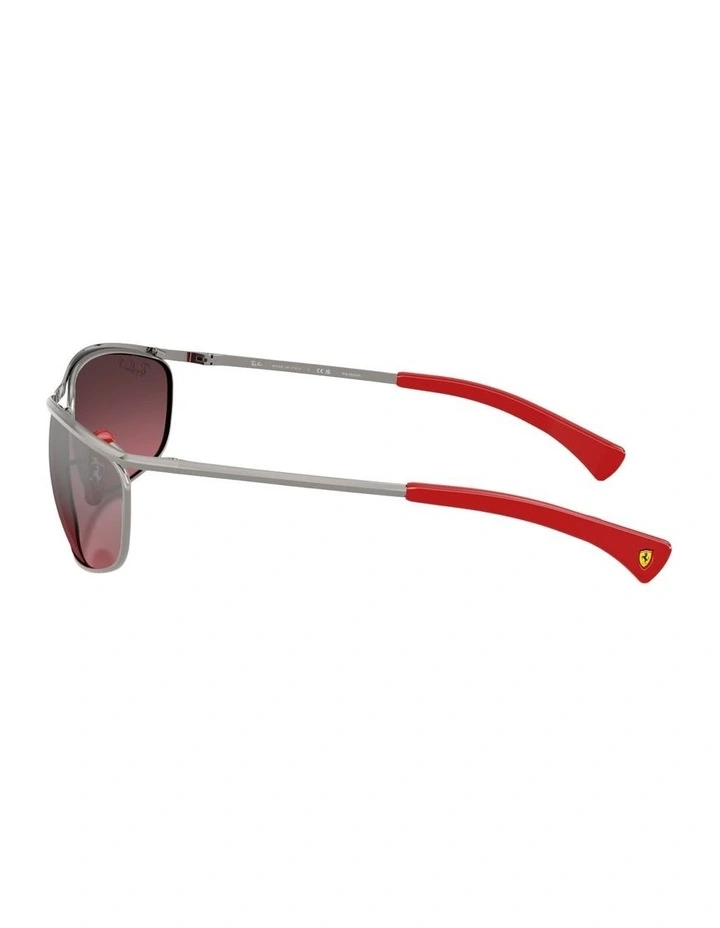 Scuderia Ferrari Collection Polarized + Lenses Metal Polarised Sunglasses in Grey RB3819M image 2