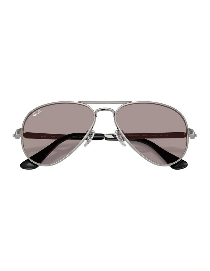 Aviator Max Summer Capsule Metal Sunglasses in Grey image 4