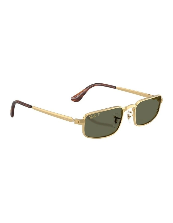 By A$AP Rocky Metal Polarised Sunglasses in Gold RB3927 image 5